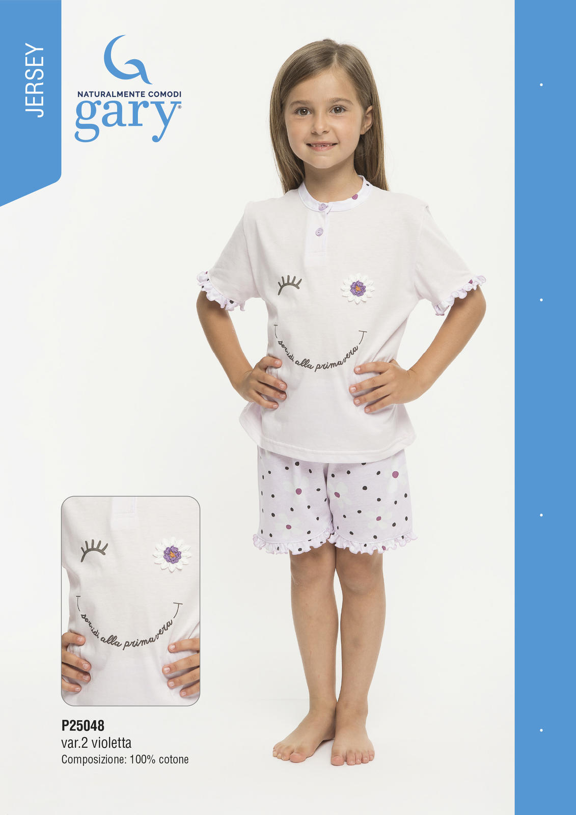 GIRL'S PAJAMA M/M P25048 Tellini S.r.l. Wholesale Clothing